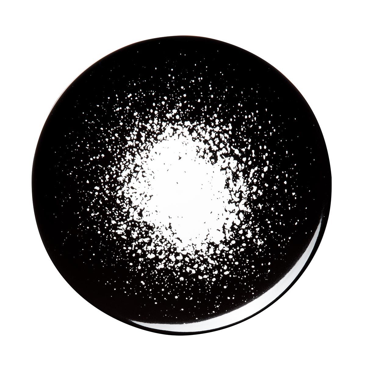 Degrenne - Piatto piano 29 cm Arty Creation Splash Nero