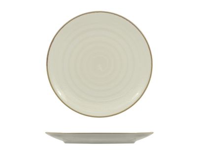 Saturnia - Piatto piano 28 cm Vortex Bianco