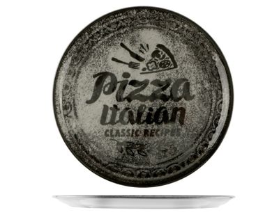 Saturnia - Piatto pizza 33 cm Napoli Recipes Nero