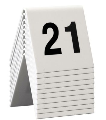 Securit - Numeri Da Tavolo 21/30 5 x 4 cm Bianco