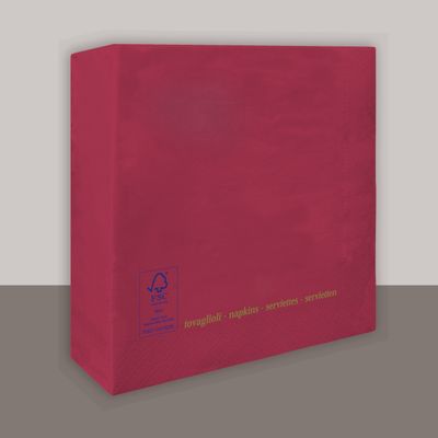 Tovagliolo Bordeaux 2 veli 25x25 cm - Tirolix