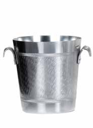 Secchiello alluminio ossidato con fascia satinata 101 - Tirolix