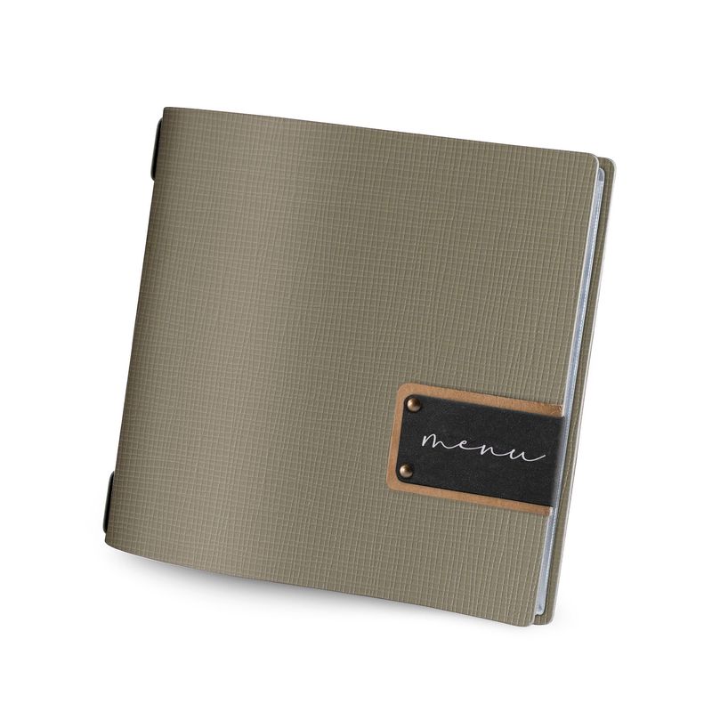 Dag Style - Menu Chef Quadrato 23 x 23 cm Tortora