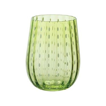 Tirolix - Bicchiere Acqua 40 cl Verde Gocce
