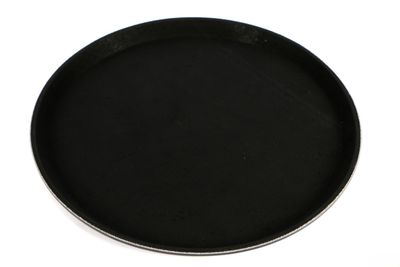 Vassoio antiscivolo tondo 35,5 cm Nero - Ilsa