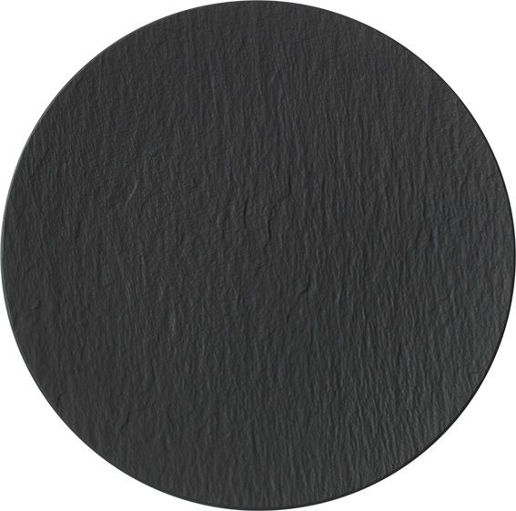 Villeroy &amp; Boch, The Rock Black Shale - Piatto piano coupe 32 cm