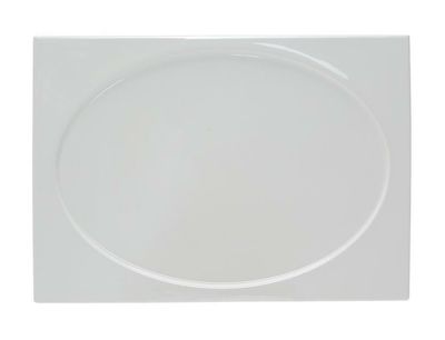 Tirolix - Piatto Rettangolare 35 x 25 cm Gourmet Bone China