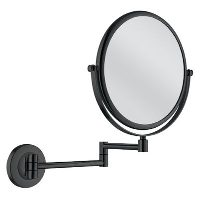 Aliseo - Specchio con braccio doppio Nero Concierge Collection 200 mm