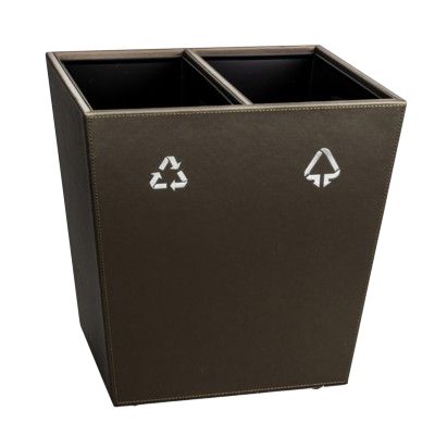 Aliseo - Pattumiera doppia Londoner Taupe 300 x 300 x 250 mm (2 x 6L)