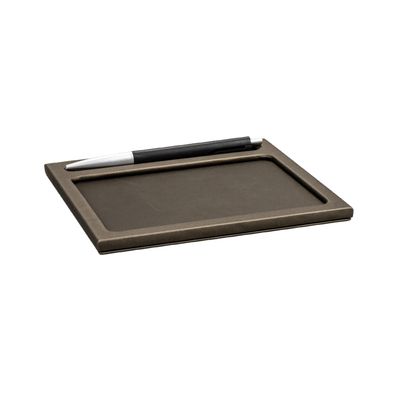 Aliseo - Tappetino per blocknotes Londoner Taupe 165 x 7 x 155 mm