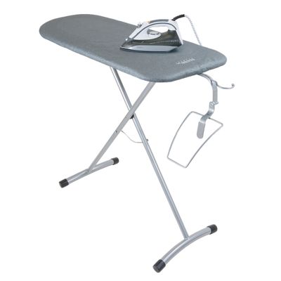 Aliseo - Asse da stiro con collegamento Elettrico EU Surf Steamworks Argento 40 x 100 cm