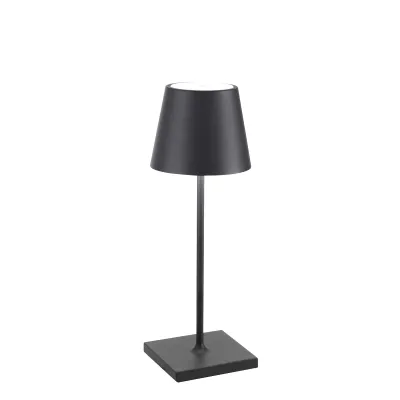 Lampada da tavolo 30 x 11 cm Poldina Mini Grigio Scuro - Zafferano