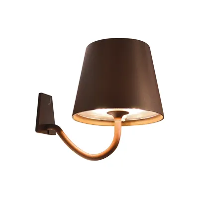 Lampada da parete 15,8 x 11 cm Poldina Corten - Zafferano