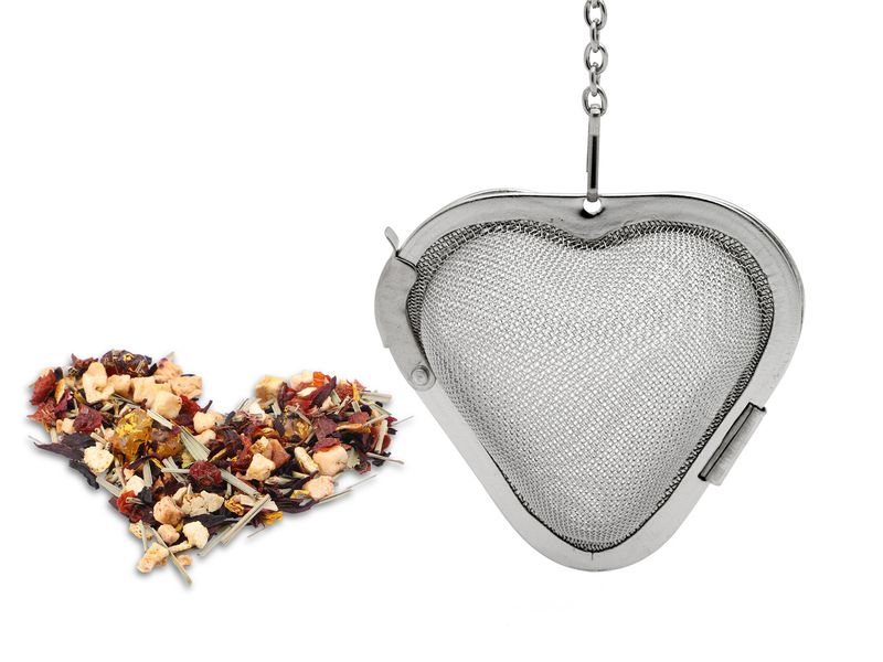 Infusore da tè a forma di cuore 5,5 x 3,5 cm - Weis