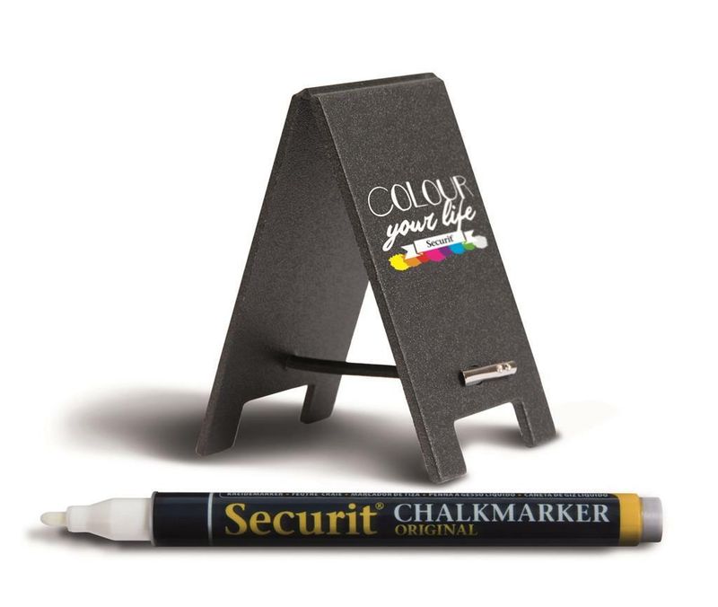 Securit - Mini Lavagna Sandwich 17 x 5 cm Nero