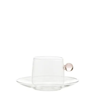 Tazza da tè con piattino 22 cl Bilia Rosa - Zafferano