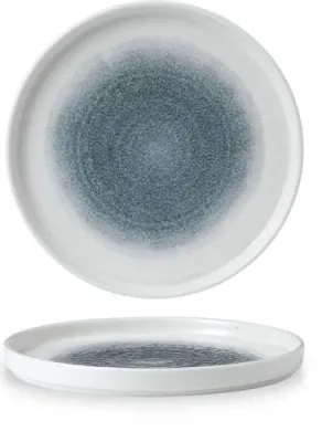 Churchill - Piatto con bordo verticale 21 cm Raku Topaz Blue Studio Prints