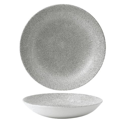 Churchill - Piatto fondo 18,2 cm Raku Jasper Grey Studio Prints