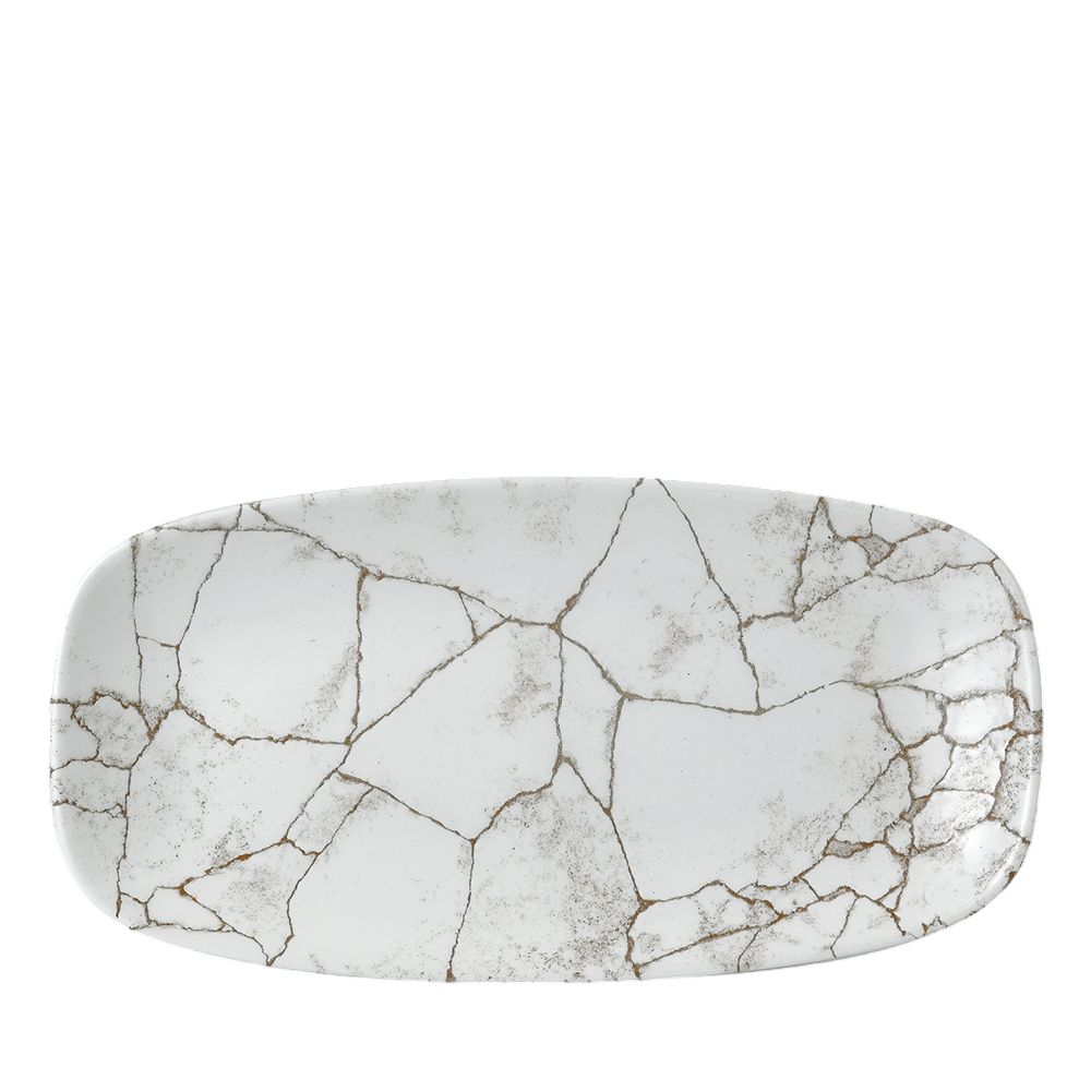 Churchill - Piatto oblungo 29,8 x 15,3 cm Kintsugi Agate Grey Studio Prints