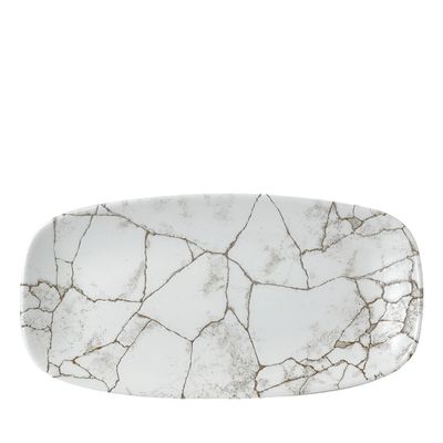 Churchill - Piatto oblungo 35,5 x 18,9 cm Kintsugi Agate Grey Studio Prints