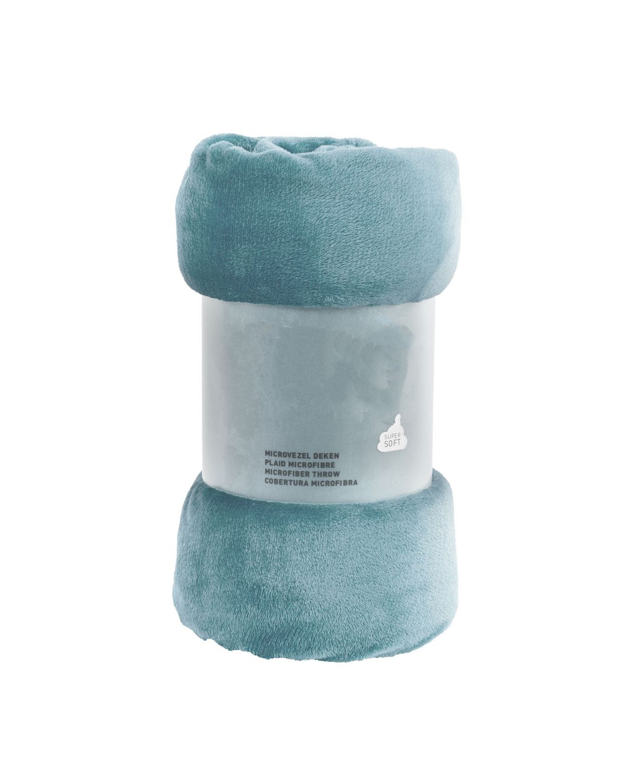 Plaid morbido in pile 240 x 220 cm Azzurro - Tirolix