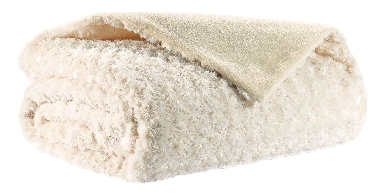 Plaid soffice 150 x 200 cm Crema - Tirolix