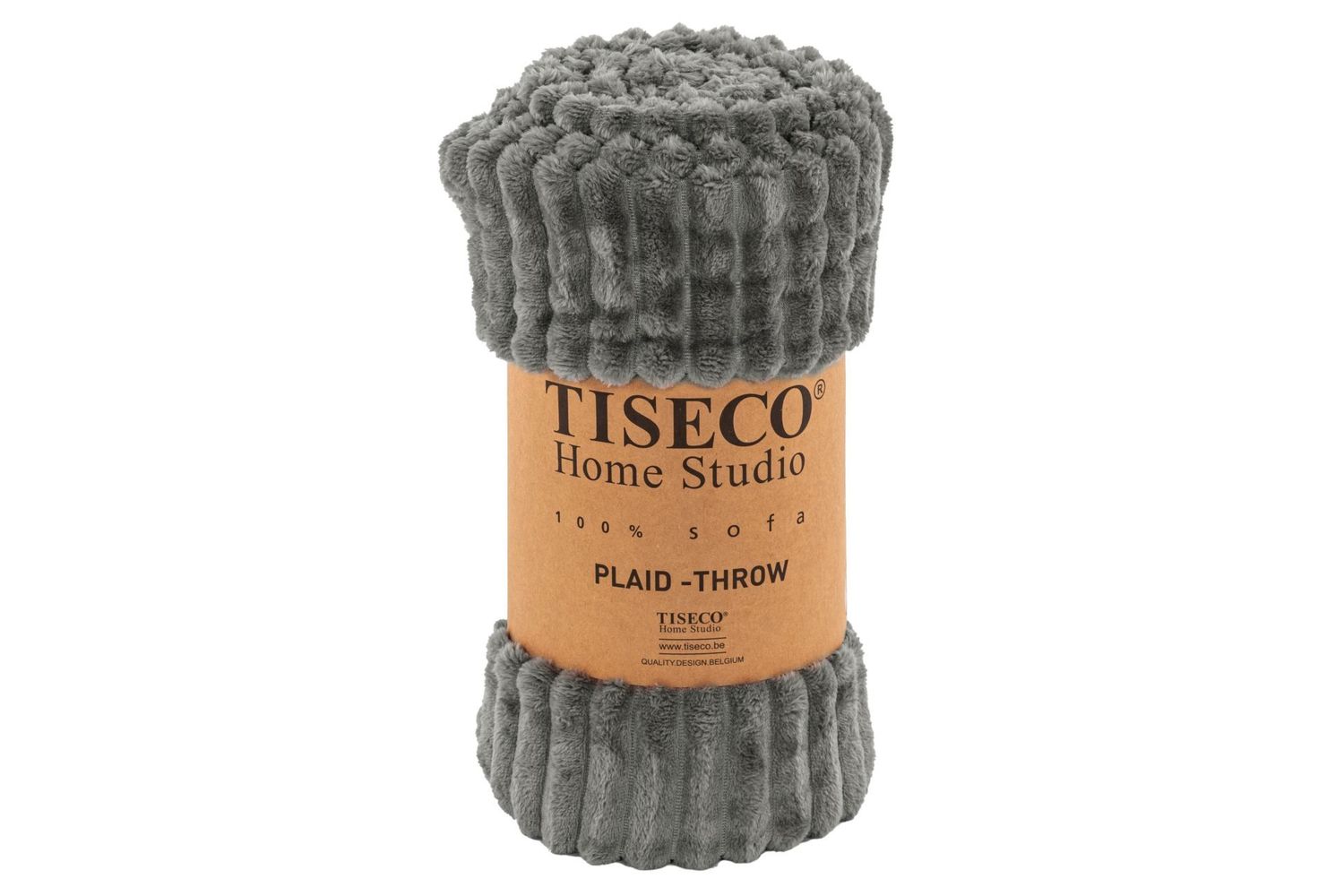 Plaid in microflanella 130 x 170 cm Grigio - Tirolix