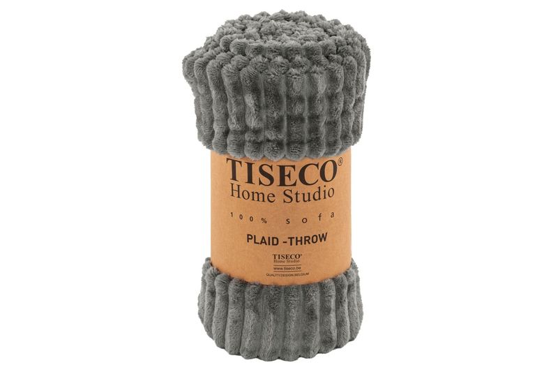 Plaid in microflanella 130 x 170 cm Grigio - Tirolix