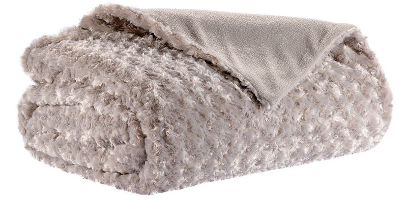 Plaid soffice 150 x 200 cm Taupe - Tirolix