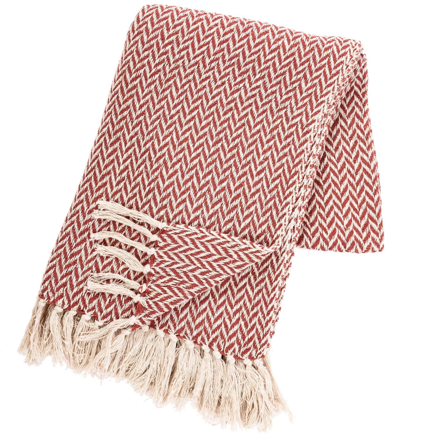 Plaid geometrico 130 x 170 cm Ruggine - Tirolix