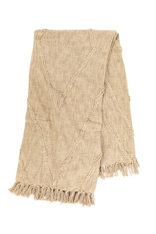 Plaid trapuntato 250 x 260 cm Sabbia - Tirolix