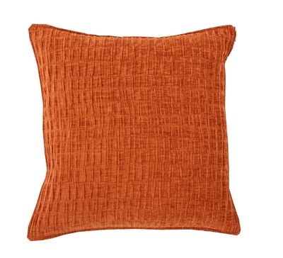 Cuscino in ciniglia 42 x 42 cm Arancio - Tirolix