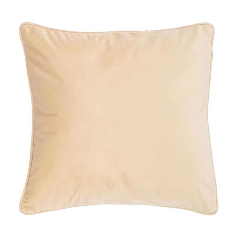 Cuscino morbido in velluto 45 x 45 cm Sabbia - Tirolix