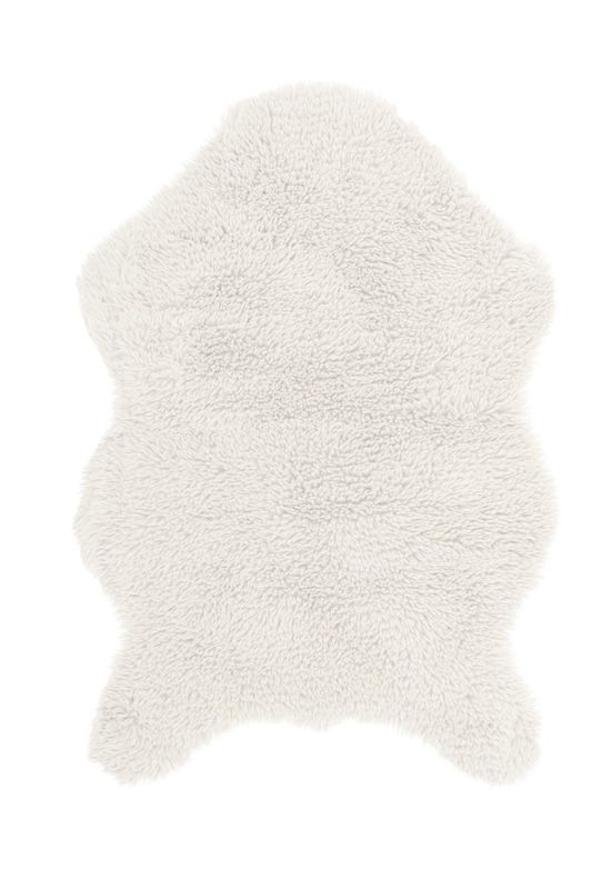 Tappeto in pelle di pecora 60 x 90 cm Bianco - Tirolix