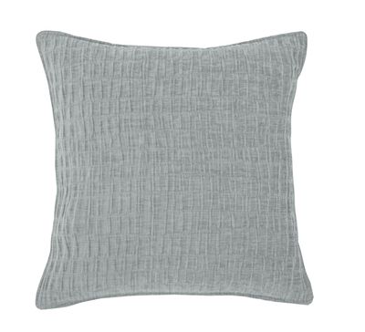 Cuscino in ciniglia 42 x 42 cm Grigio/Blu - Tirolix