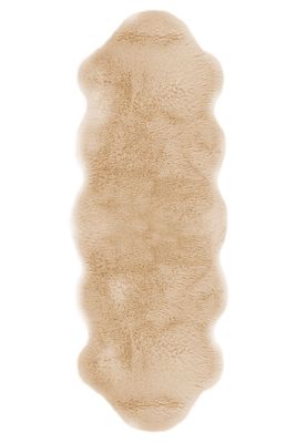 Tappeto in pelle di pecora 60 x 180 cm Crema - Tirolix