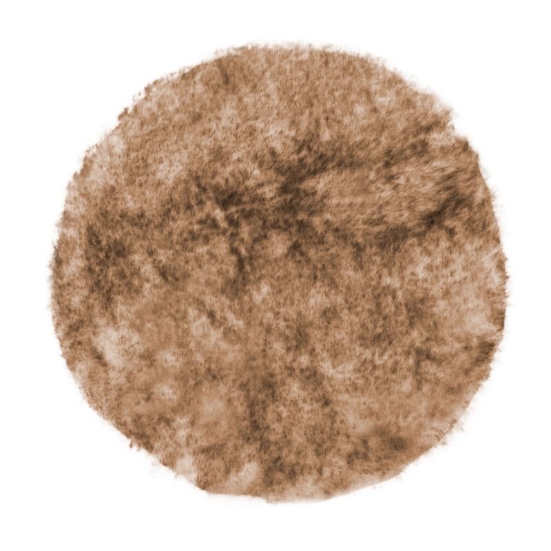 Tappeto in pelliccia di coniglio 35 cm Marrone - Tirolix