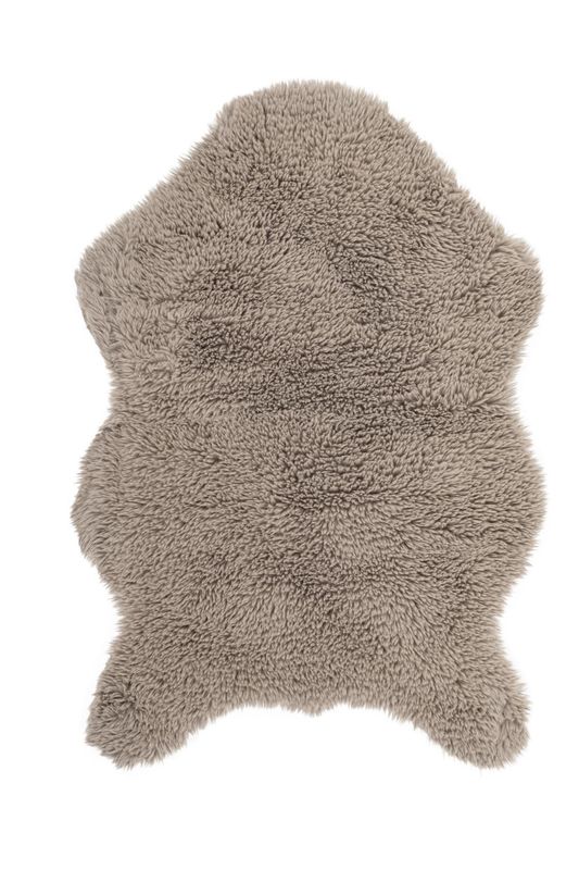 Tappeto in pelle di pecora 60 x 90 cm Taupe - Tirolix