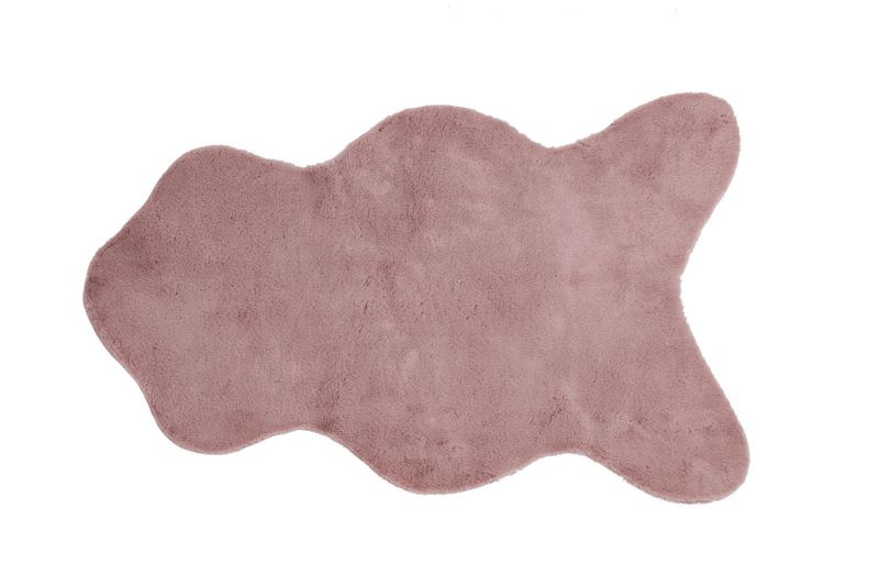 Tappeto in pelle di coniglio 60 x 90 cm Rosa - Tirolix