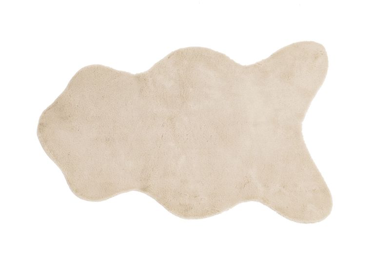 Tappeto in pelle di coniglio 60 x 90 cm Crema - Tirolix
