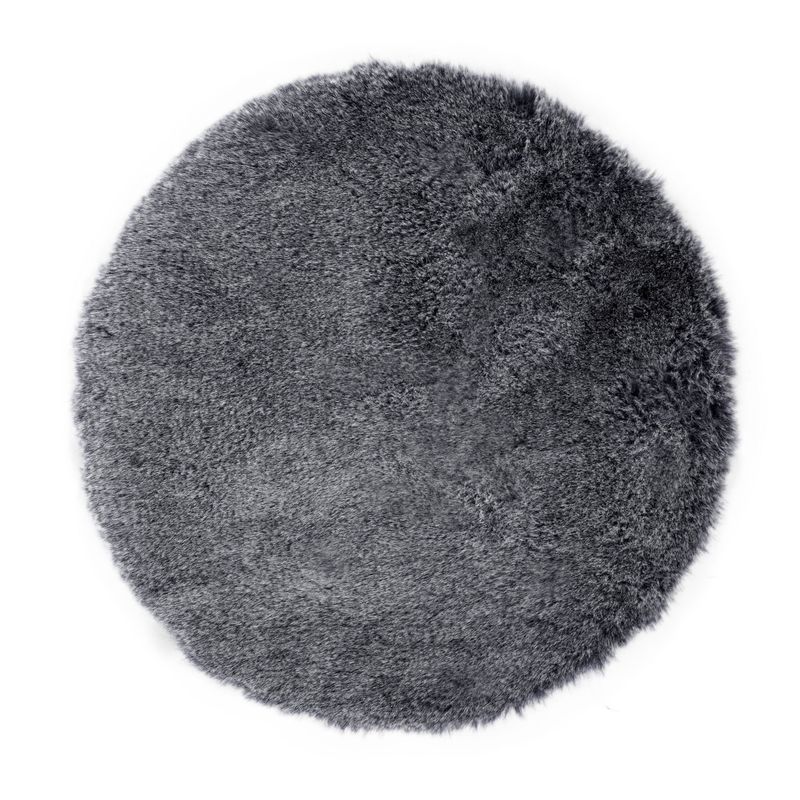 Tappeto in pelliccia di coniglio 35 cm Grigio - Tirolix