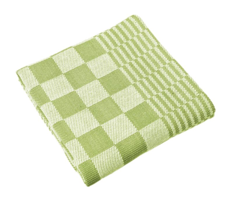 Canovacci/Strofinacci a scacchi 6 pezzi 65 x 65 cm Lime - Tirolix