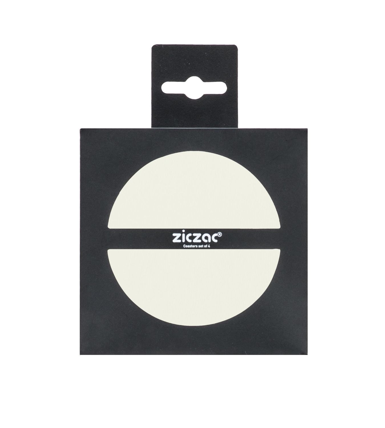 Sottobicchieri Ecopelle 4 Pz. 10 cm Bianco - Tirolix