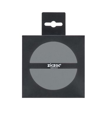 Sottobicchieri Ecopelle 4 Pz. 10 cm Grigio - Tirolix