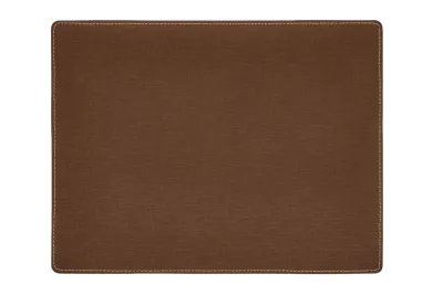 Tovaglietta Bordi Ricamati 32x42 cm Marrone - Tirolix