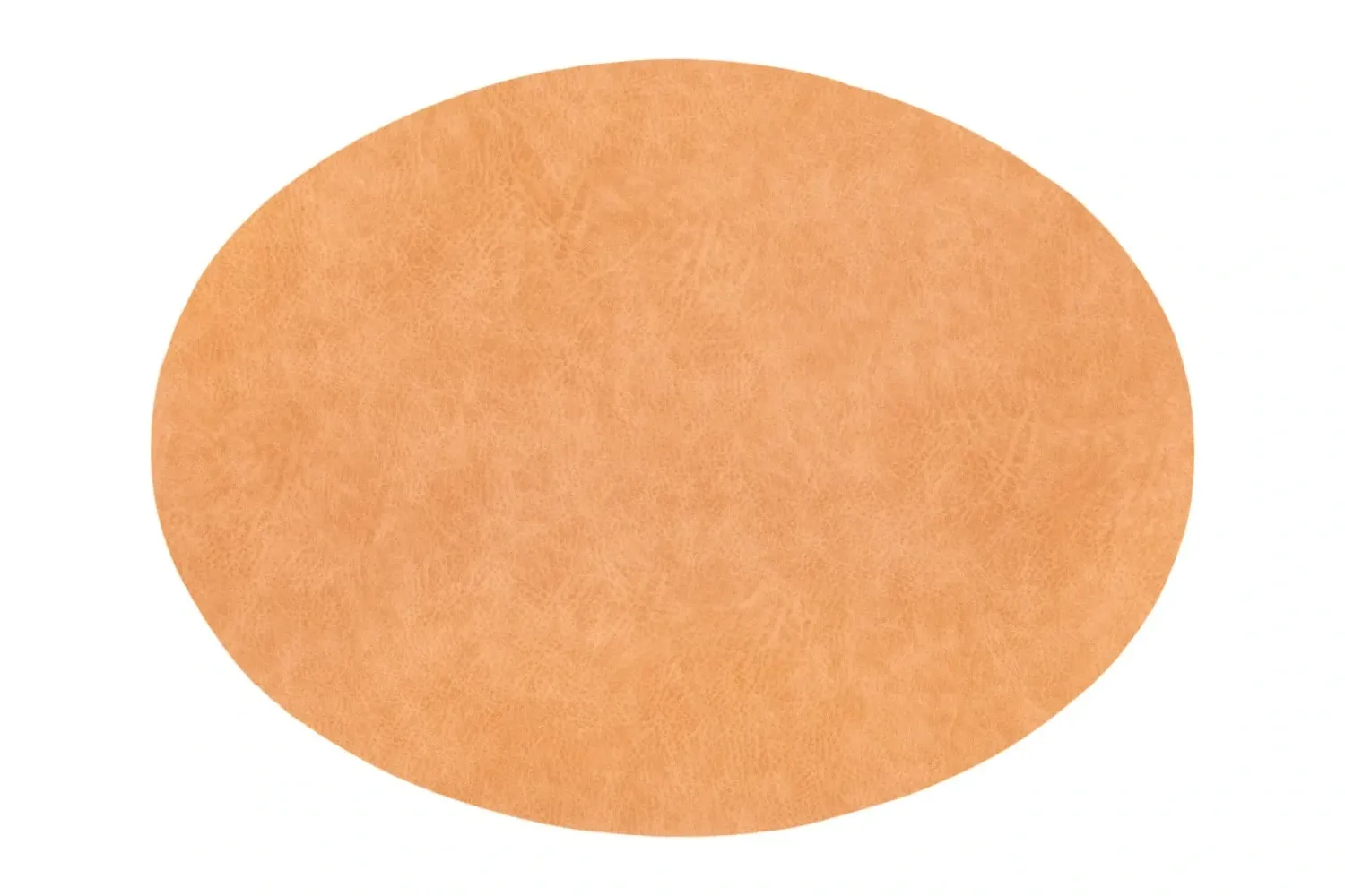 Tovaglietta Ovale Finta Pelle 33x45 cm Arancio - Tirolix