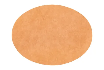 Tovaglietta Ovale Finta Pelle 33x45 cm Arancio - Tirolix