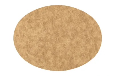 Tovaglietta Ovale Finta Pelle 33x45 cm Oro - Tirolix