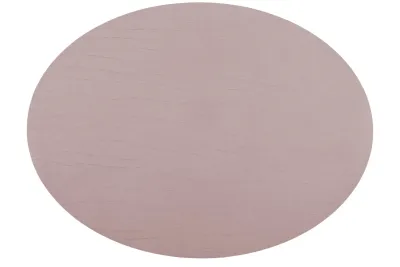 Tovaglietta Ovale Pelle Riciclata 33x45 cm Rosa - Tirolix