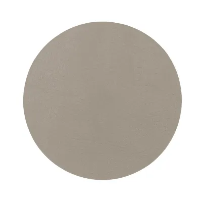 Sottobicchieri Pelle Riciclata 4 Pz. 10 cm Taupe - Tirolix